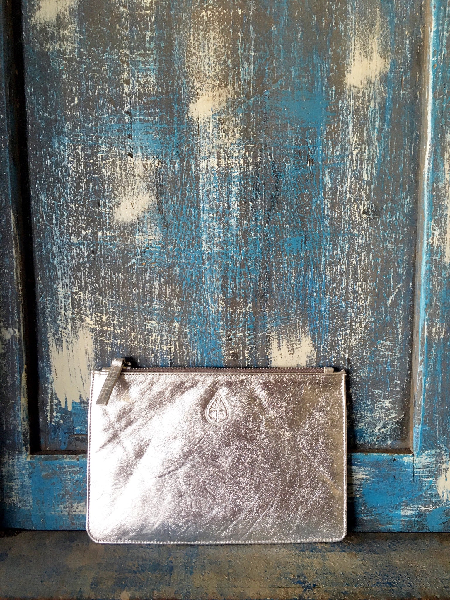 Island Luxe Leather Clutch