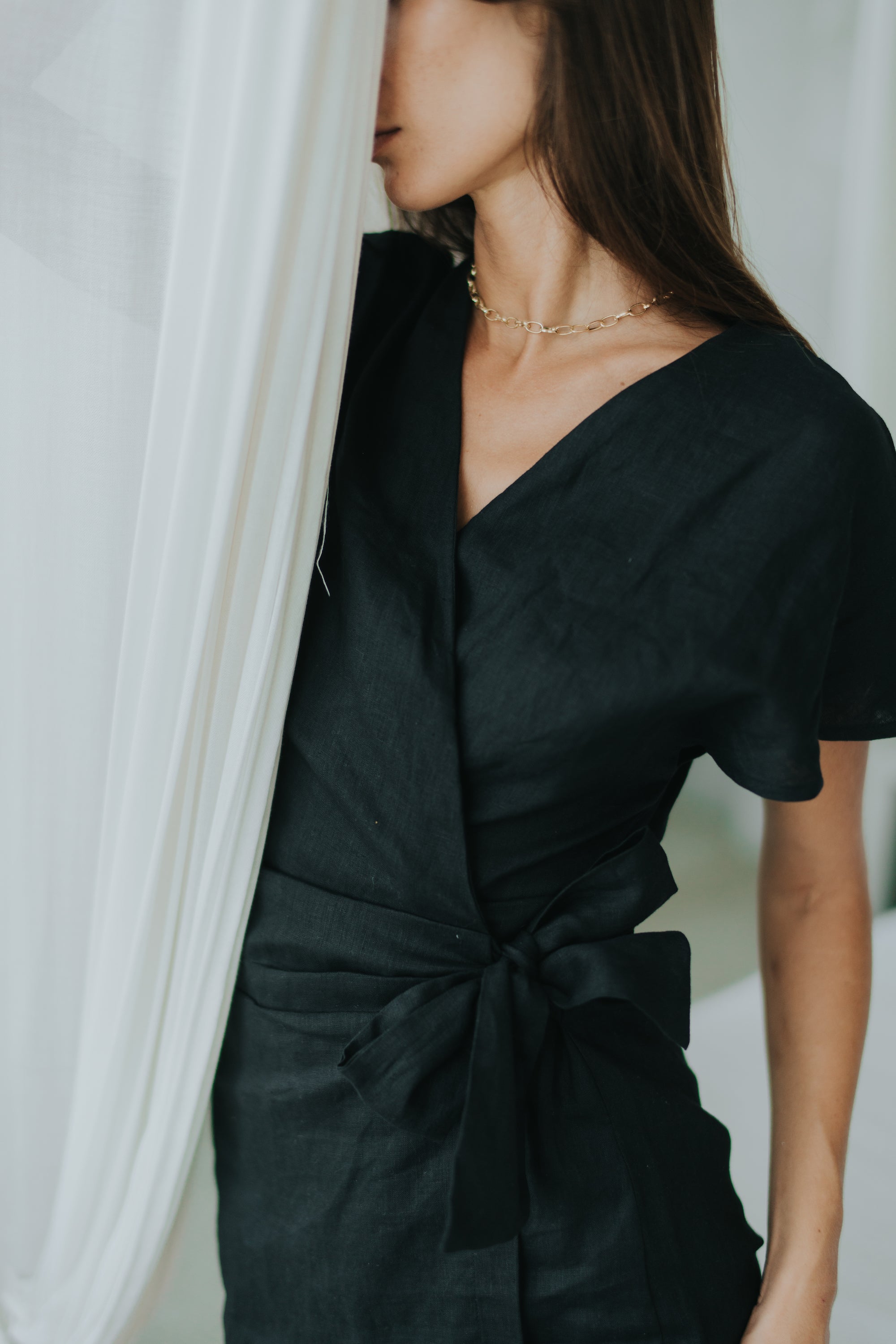 Black Farah Romper