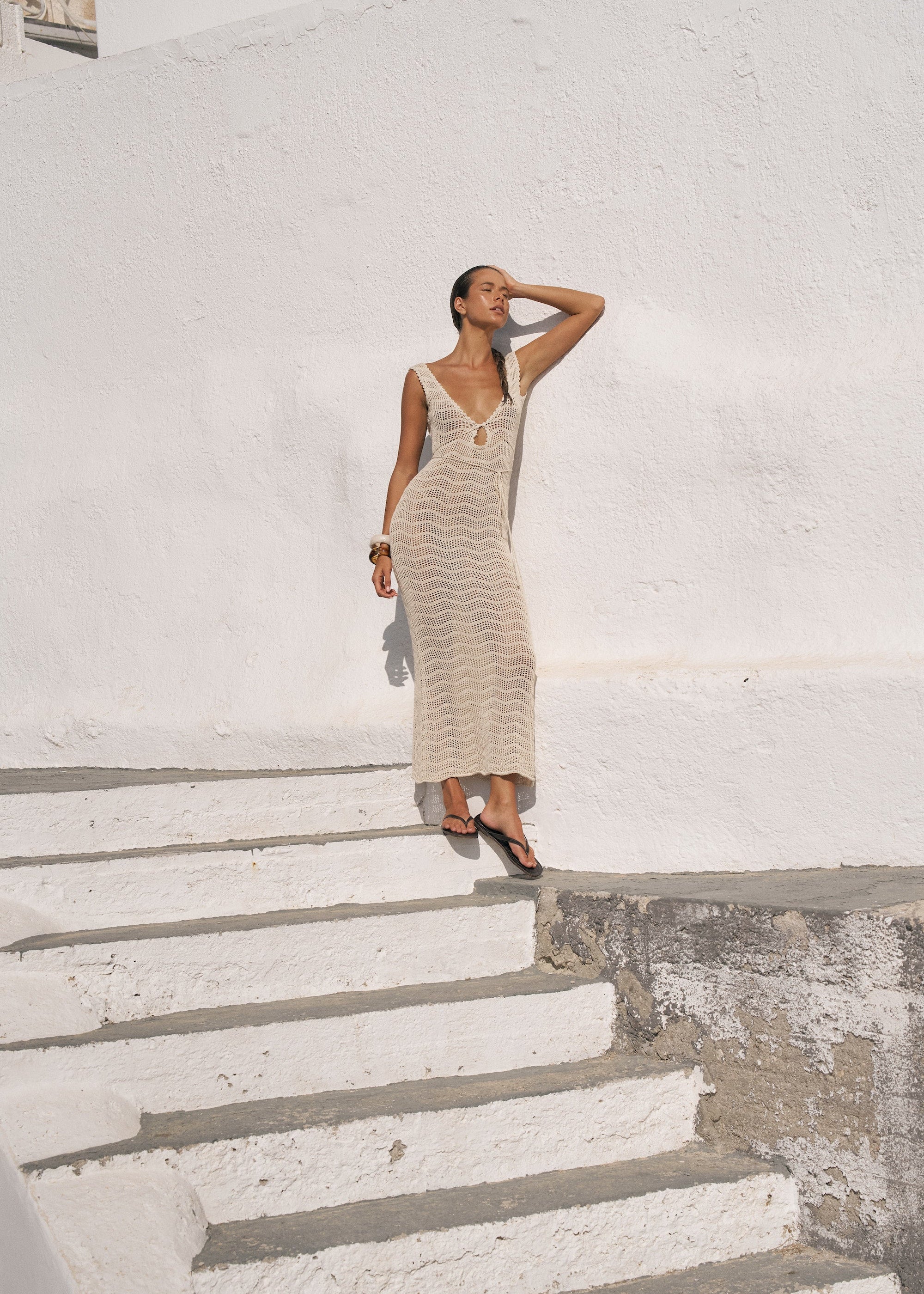 Lumi Knit Dress Sand