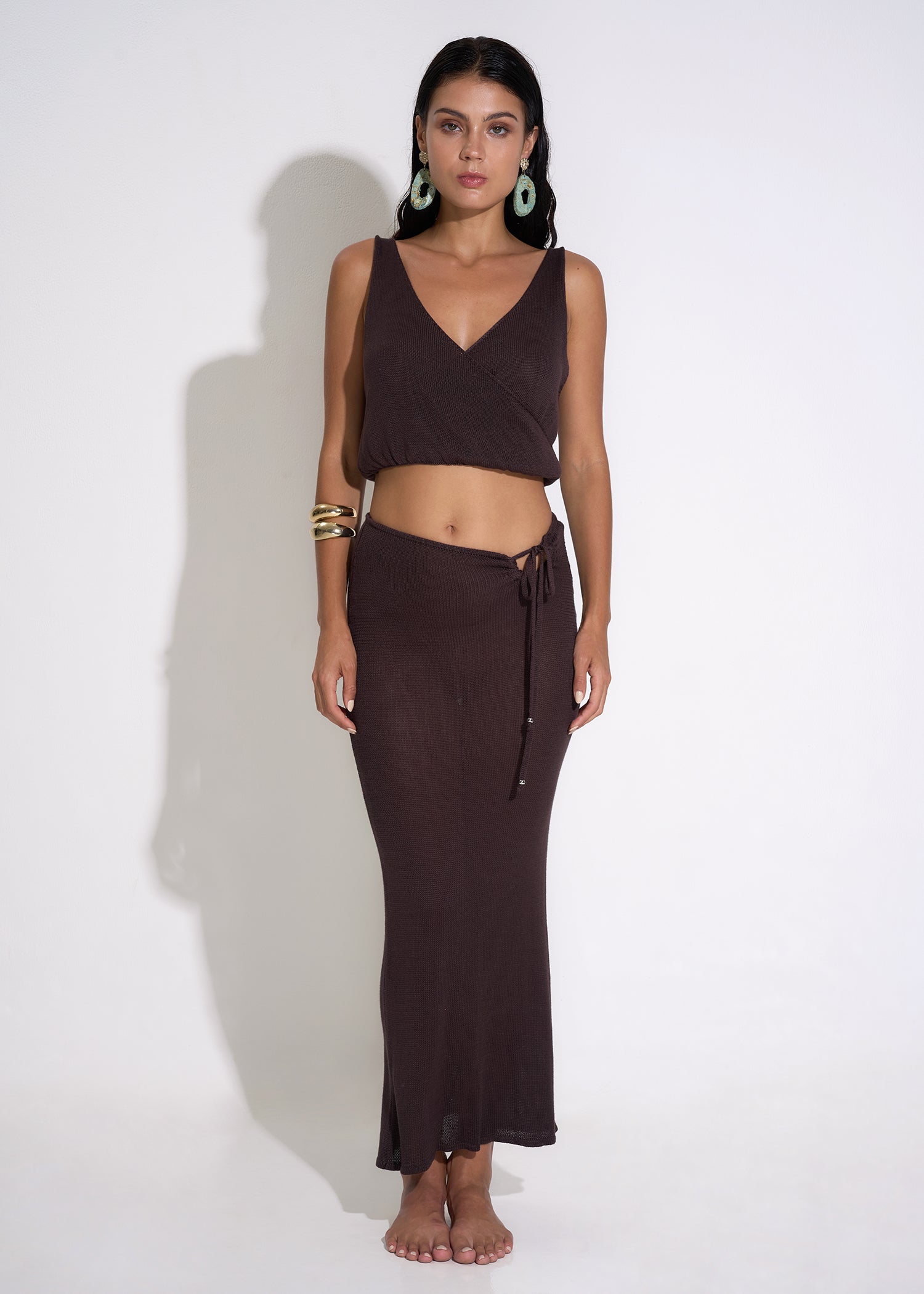 Aubrey Skirt in Brown