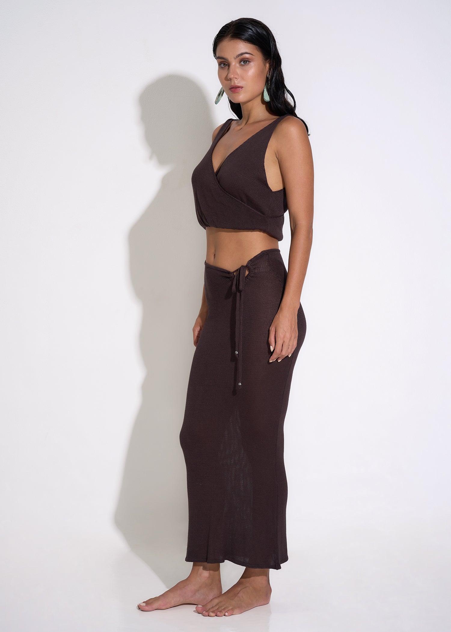 Aubrey Skirt in Brown