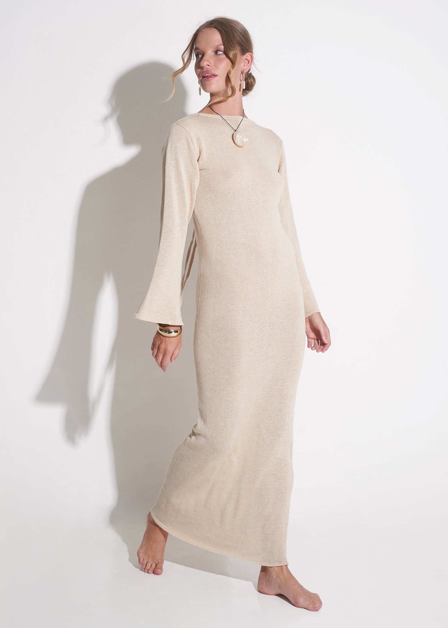Nusa Maxi Dress in Sand