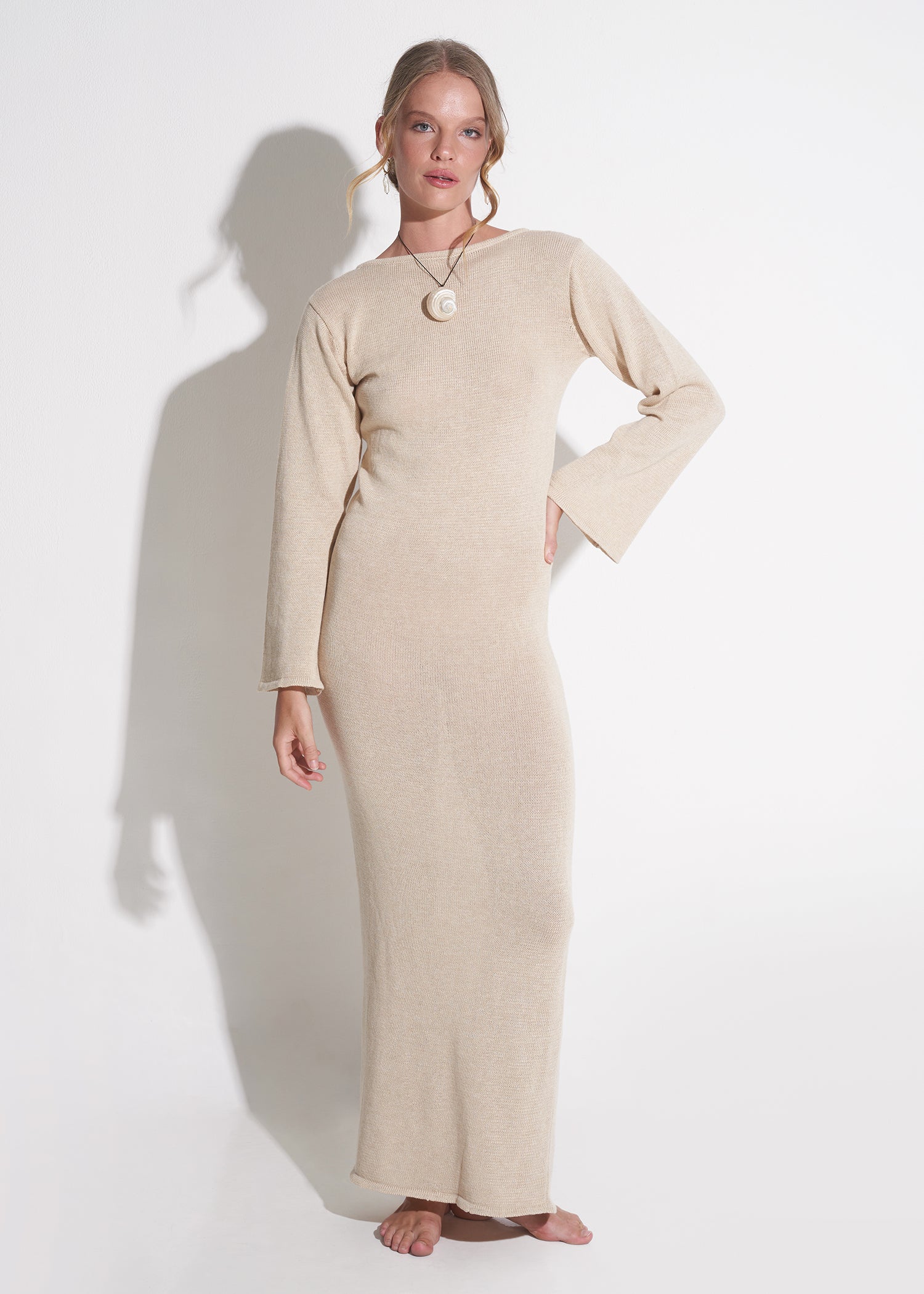 Nusa Maxi Dress in Sand