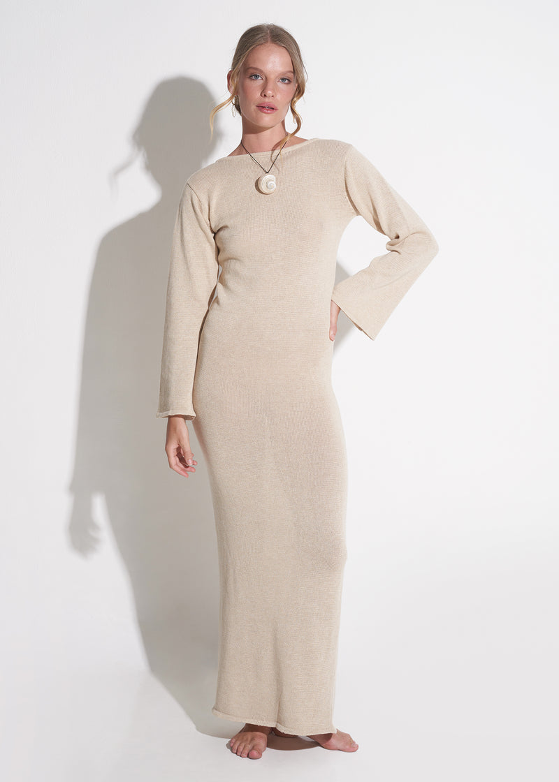 Nusa Maxi Dress in Sand