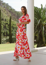 Tahiti Maxi Wrap Dress - S