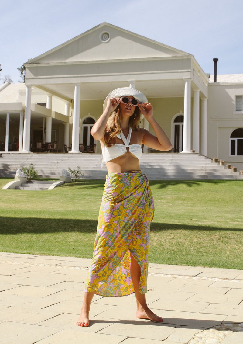 Woodstock sarong wrap skirt
