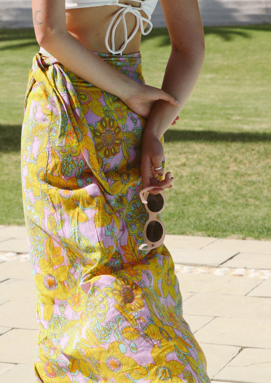 Woodstock sarong wrap skirt