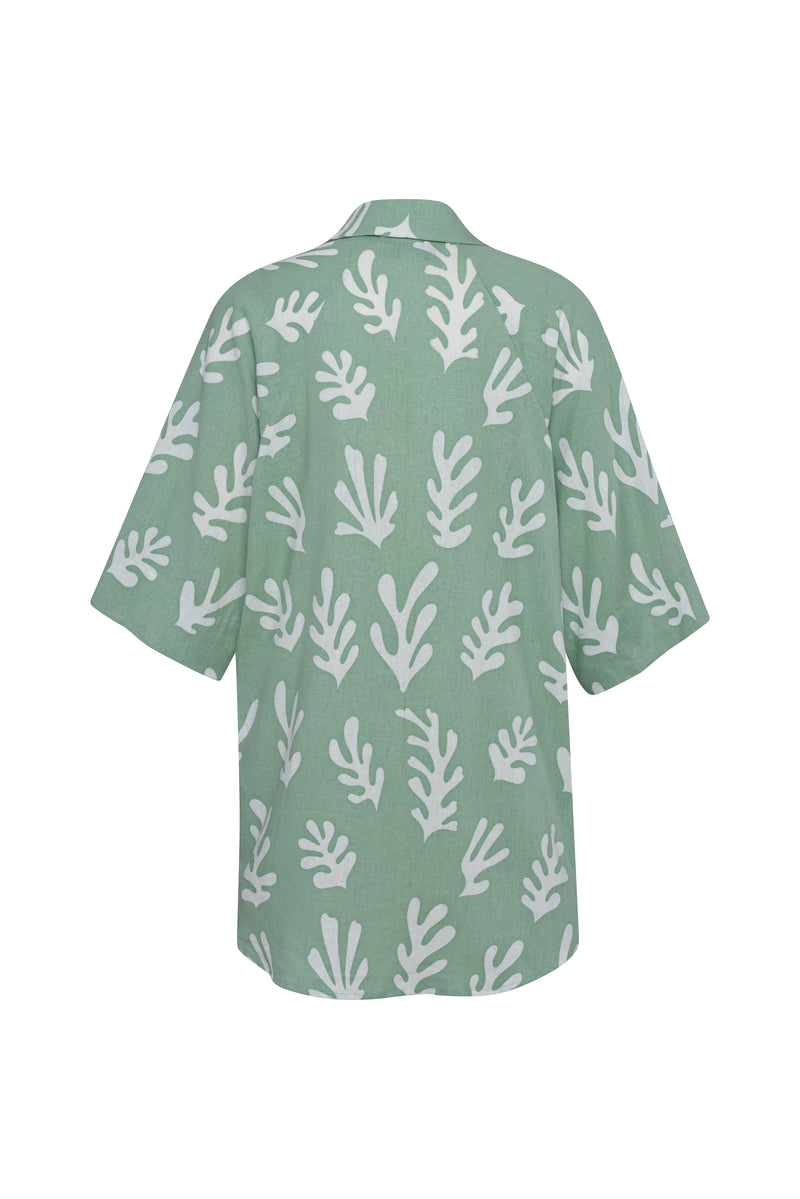 Coral Oversized Shirt