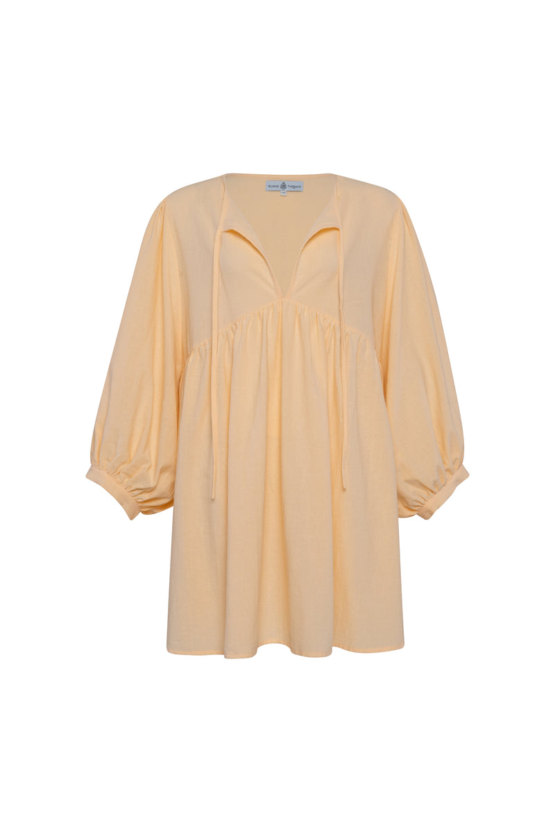 Peach Smock Dress