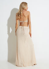 Ramil Maxi skirt in cream