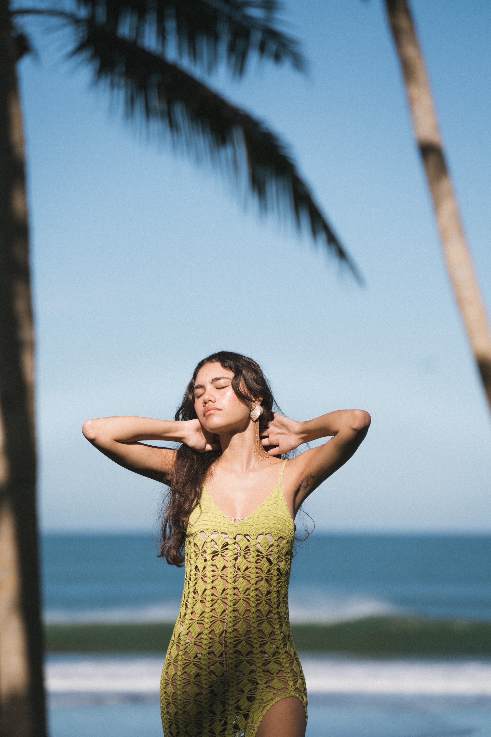 Moorea Maxi Dress in Pear