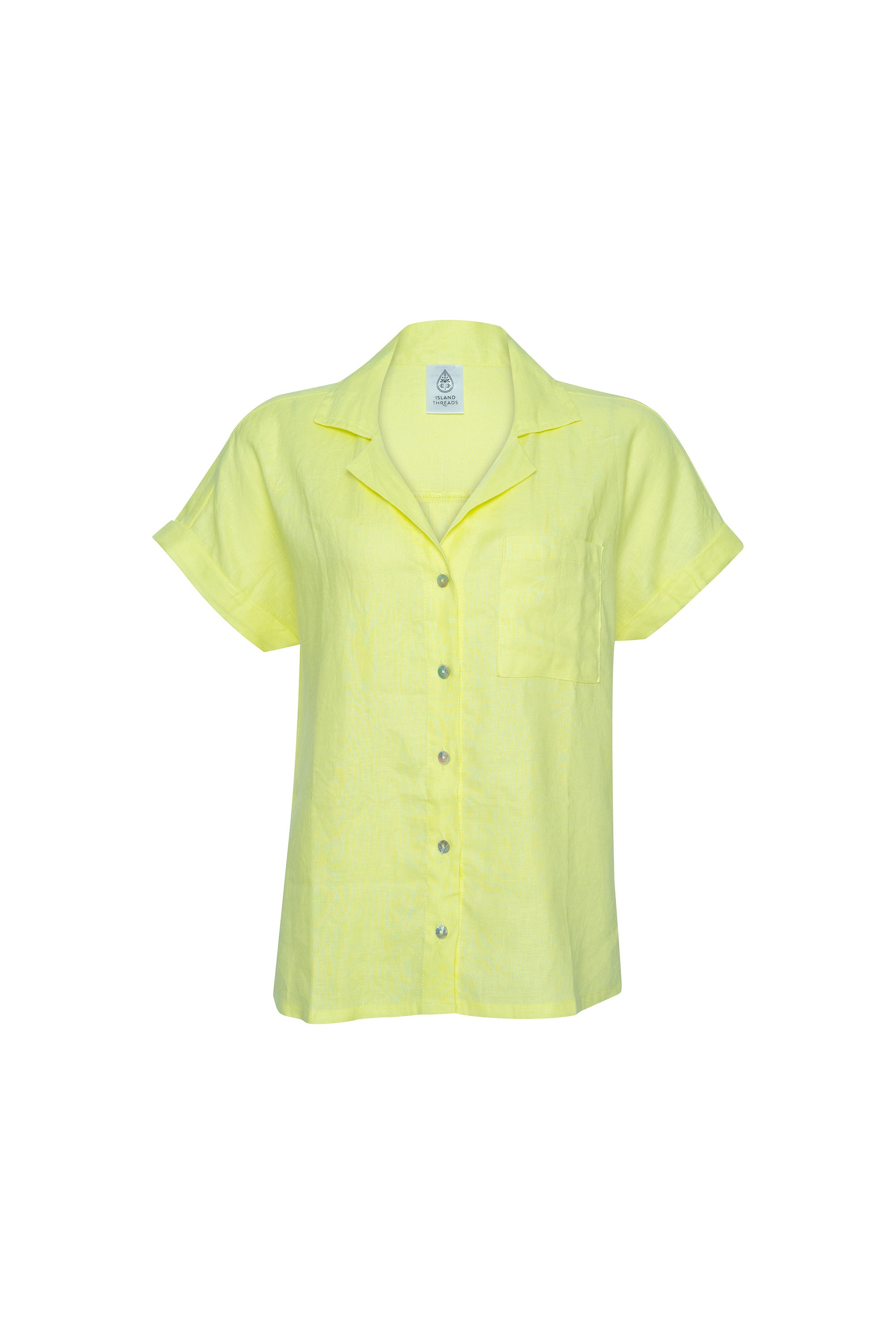 yellow linen shirt 