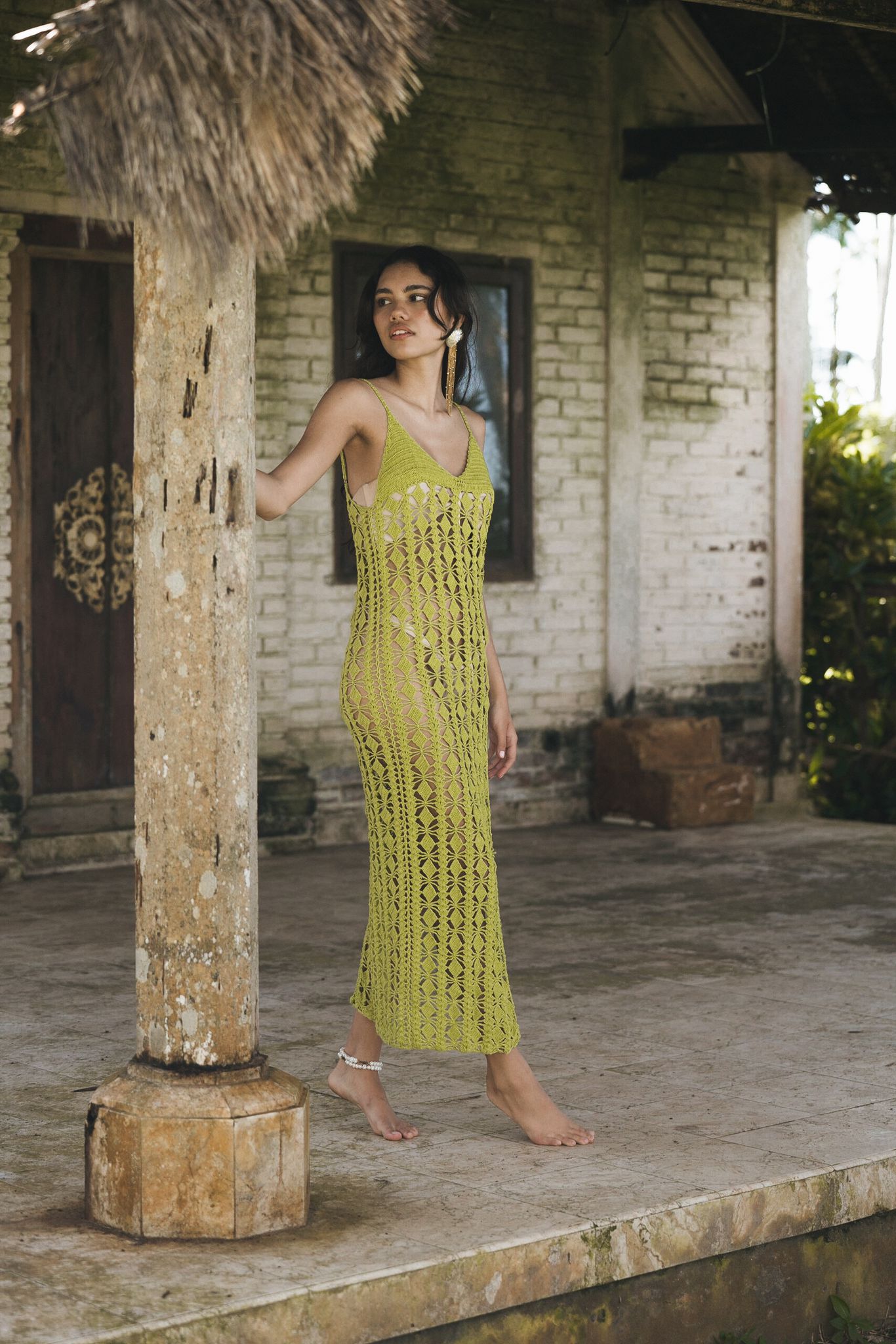 Moorea Maxi Dress in Pear